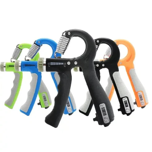 Adjustable Hand Grip Strengthener with Counter – 10kg to 60kg Resistance | Forearm & Wrist Exerciser for Gym & Home Workout