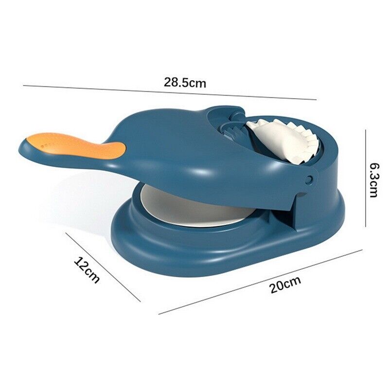 2-in-1 Dumpling & Tortilla Maker Press – Easy Manual Dough Presser for Empanadas, Tacos & Momos | Safety Finger-Guard Design & Non-Slip Handle (Random Color)