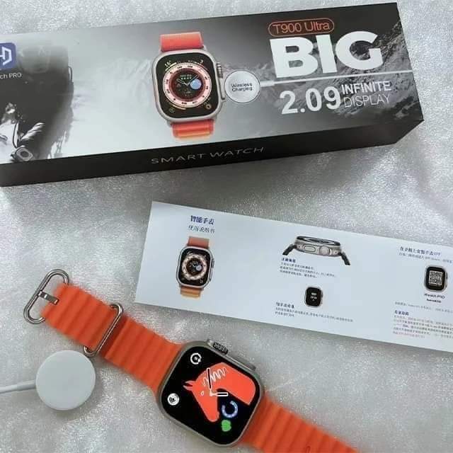 T900 Ultra Smart Watch Series 8 – 2.09" Infinite Display & 49mm Alloy Case | Bluetooth Calling, Heart Rate Tracker & Built-in Games (Random Color)