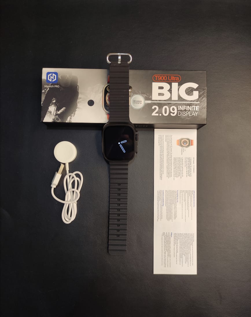T900 Ultra Smart Watch Series 8 – 2.09" Infinite Display & 49mm Alloy Case | Bluetooth Calling, Heart Rate Tracker & Built-in Games (Random Color)