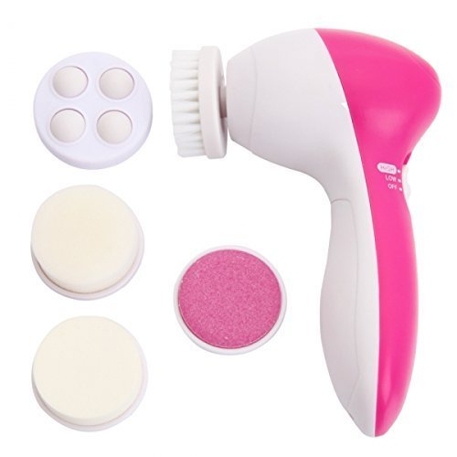 5-in-1 Facial Electric Cleanser & Massager – Multi-Functional Beauty Face Brush for Deep Cleaning, Exfoliation & Blackhead Removal