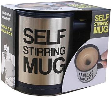Automatic Self-Stirring Coffee Mug – 350ml Electric Stainless Steel Mixing Cup for Coffee, Tea & Hot Chocolate