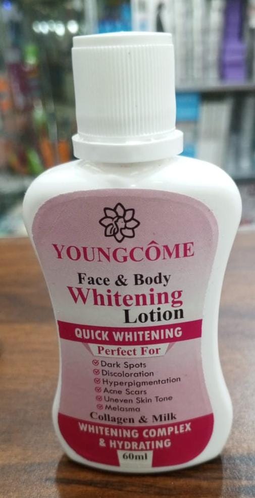 YOUNGCOME 60ml Intensive Body Whitening Lotion – Underarm & Private Part Brightening Cream | pH Balancing & Odor Eliminating Formula for All Skin Types