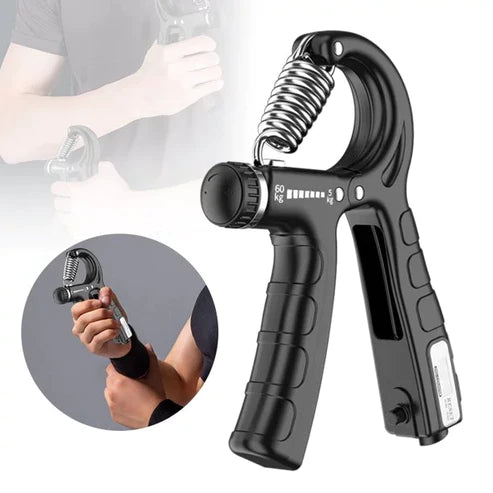 Adjustable Hand Grip Strengthener with Counter – 10kg to 60kg Resistance | Forearm & Wrist Exerciser for Gym & Home Workout