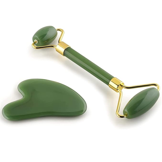 3-in-1 Ultimate Facial Transformation Kit – Marble Jade Roller, Revitalizing Ice Roller & Precision Derma Roller [Combo Pack]