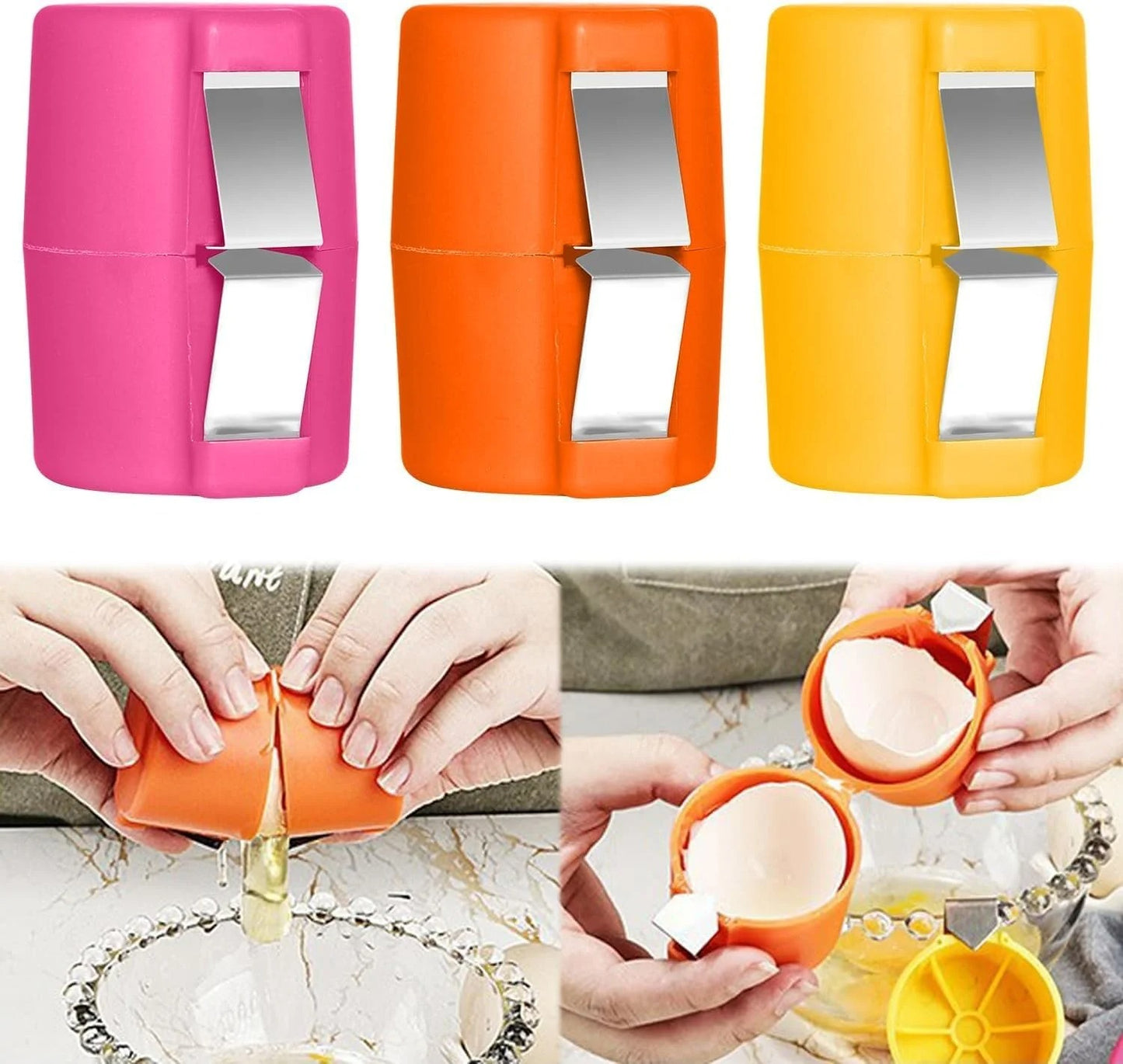 Egg Shell Opener & Cutter - Stainless Steel Kitchen Tool for Eggs