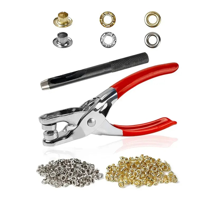 Heavy Duty Hand Press Button Plier with 50 Snap Buttons – Manual Metal Fastener Tool for Tailoring, Clothes & DIY Crafts (Without Lock)