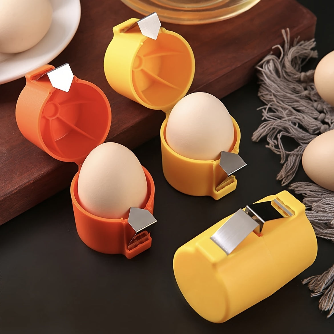 Egg Shell Opener & Cutter - Stainless Steel Kitchen Tool for Eggs